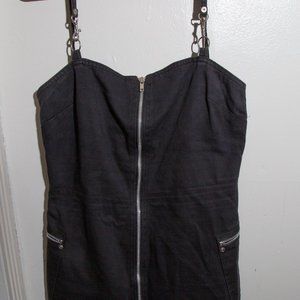 Vintage 90s Y2K DOGPILE Black Zip Up Mini - S